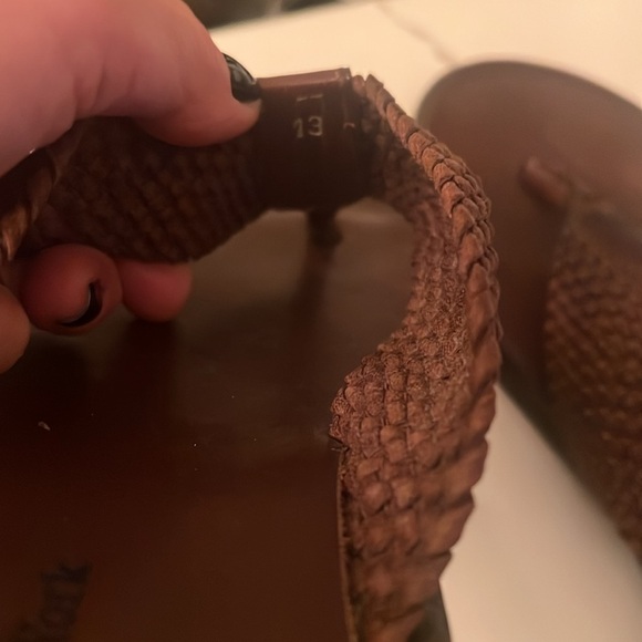 To Boot New York Sz 13 Men’s Leather Woven Flip Flop Sandals - Picture 3 of 8